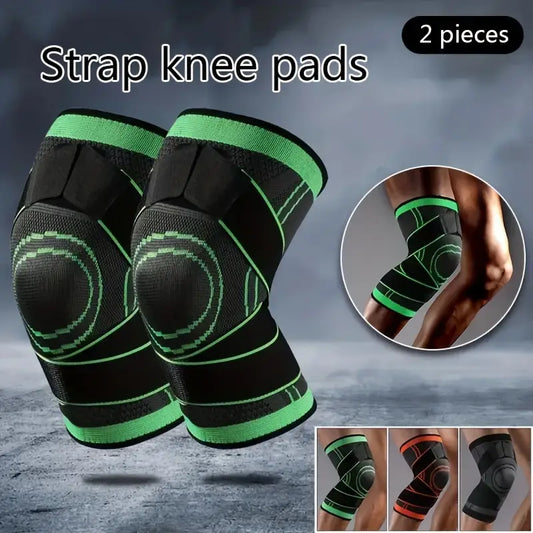 2pcs Knitted Knee Pads, Made of Highly Elastic And Breathable Material